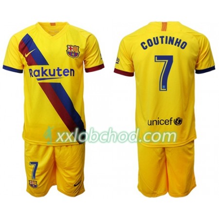 Fotbalové dresy FC Barcelona Philippe Coutinho 7 Dětské Venkovní Dres 2019/20 Krátký Rukáv